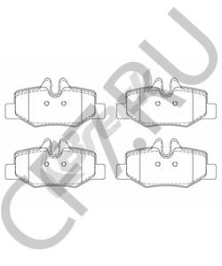 A 636 420 03 20 MERCEDES-BENZ (FJDA) Комплект тормозных колодок, дисковый тормоз в городе Екатеринбург